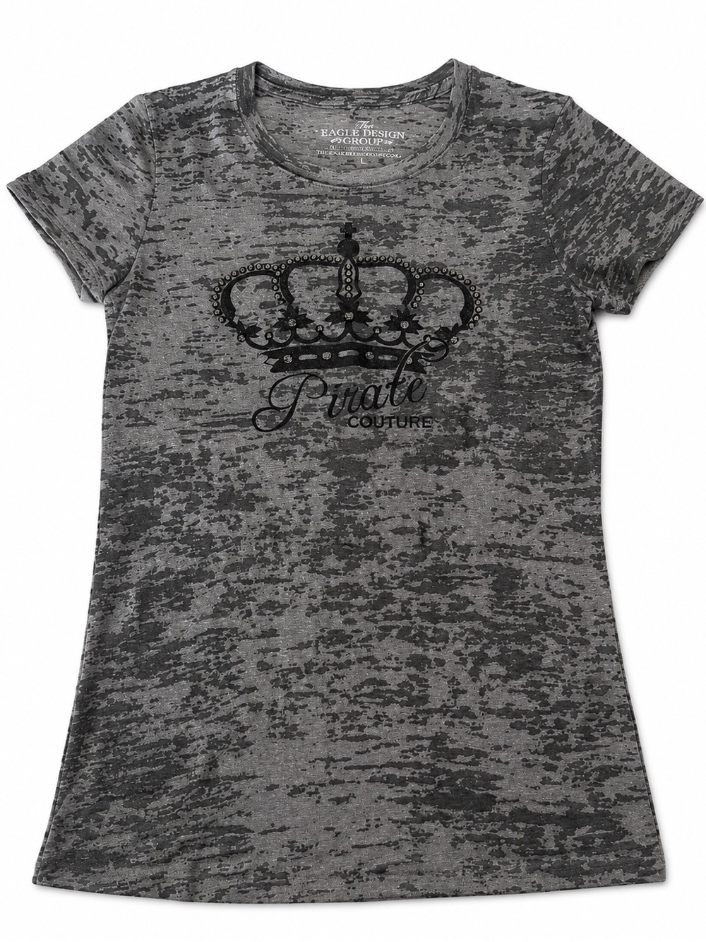 Girls' Grey Crown Graphic Tee